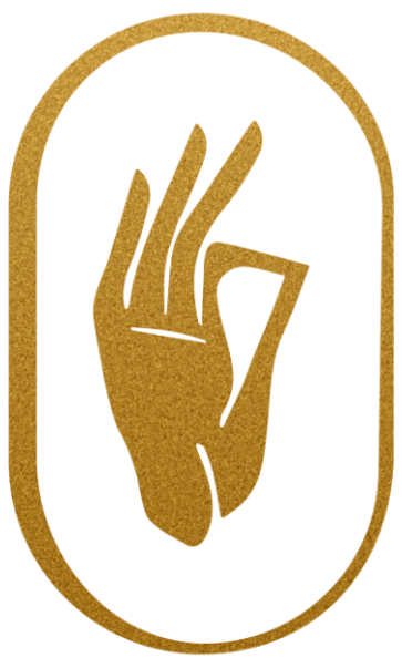 Akasha mudra hand emblem